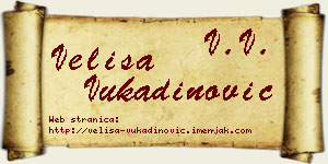 Veliša Vukadinović vizit kartica